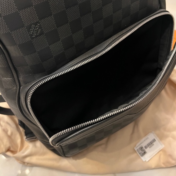 Louis Vuitton Campus Backpack Damien Infini Onyx Silver Leather - Picture 2 of 7